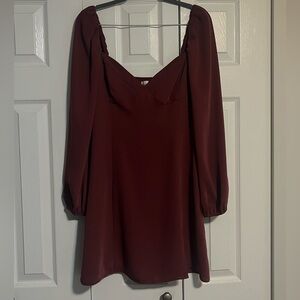 Wilfred Long-Sleeve Mini dress